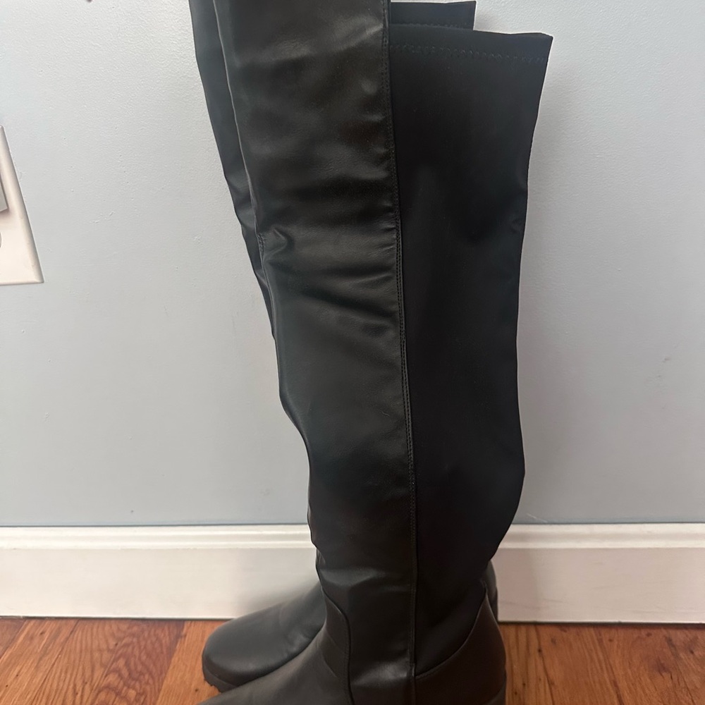 Black Knee-High Boots